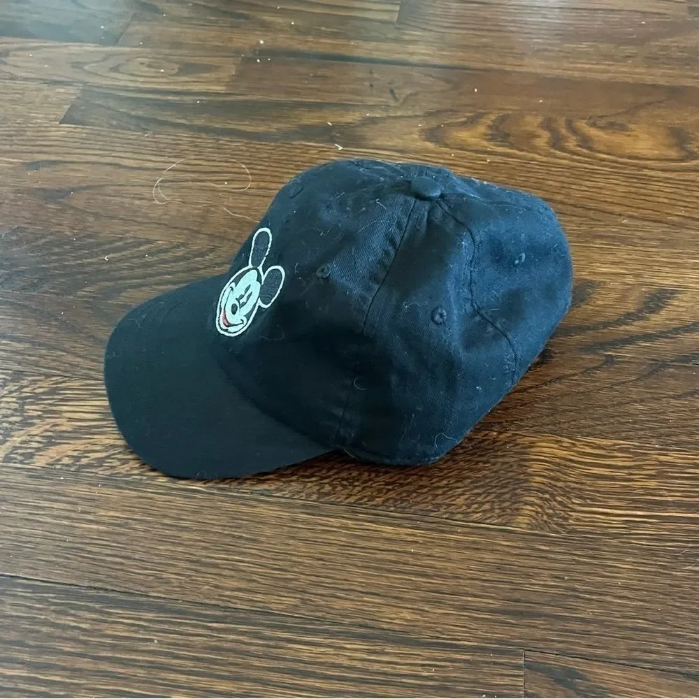 Disney Mickey Mouse Black Baseball Hat